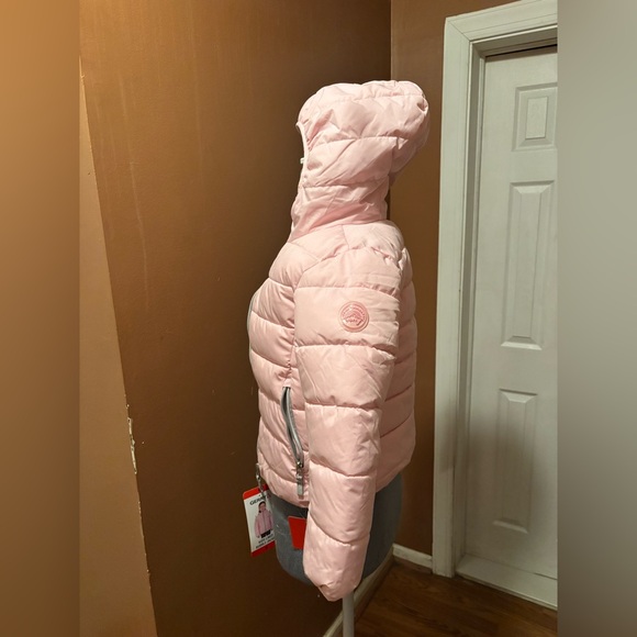 NWT Gerry Light Pink Kids Lined Bubble Jacket Size 6 - Picture 5 of 11